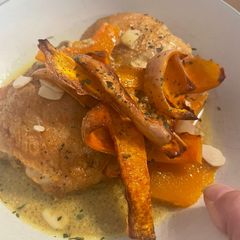 A picture of Garam Masala Chicken With Squash.