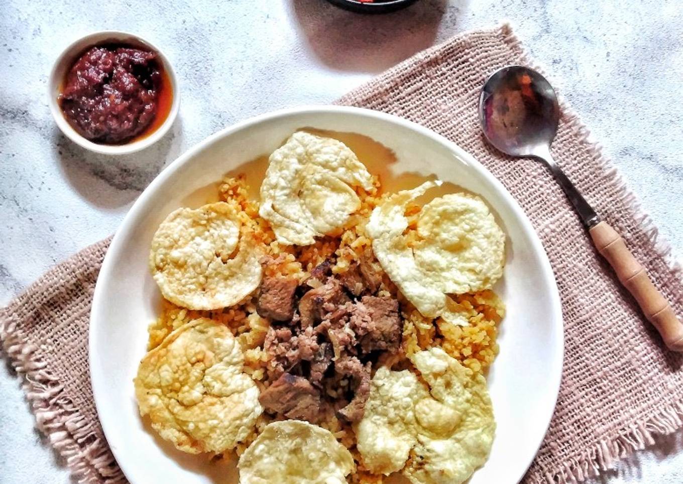 Nasi Kebuli Sapi Magicom Praktis