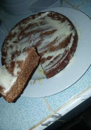 Una foto de Panetela de avena con chocolate
