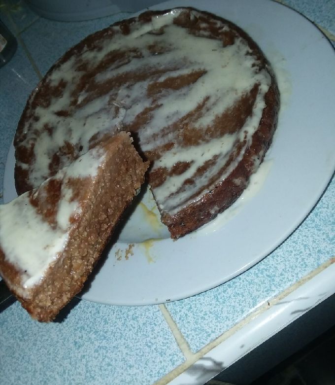 Una foto de Panetela de avena con chocolate