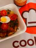 Tortilla de bolsillo de patata y espinacas