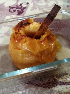 Una foto de Manzana asada al Brandy (fácil y rápida)