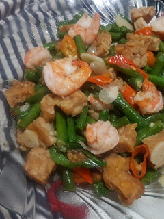Foto resep Tumis Kacang Panjang,Tempe & Udang