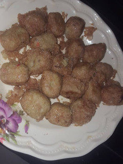 A picture of Yam Balls.