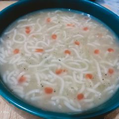 A picture of Instant Noodles soup.