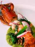 กุ้งก้ามแดงลุยสวน