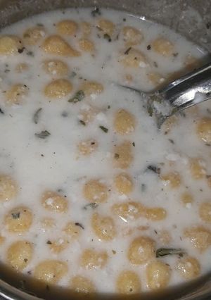 A picture of Boondi Raita.
