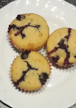 Áfonyás muffin recept fotója