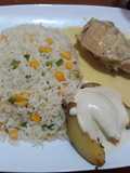 Pollo a la mostaza