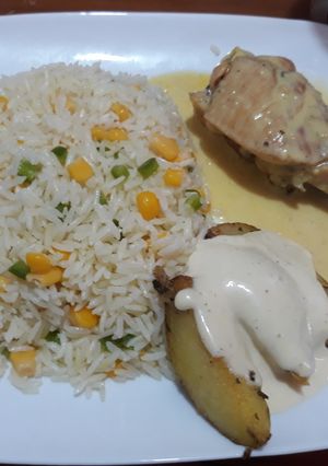 Una foto de Pollo a la mostaza