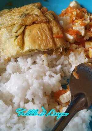 Foto resep Telor dadar dan tumis tahu ala mama didi (MPASI 14 bulan)