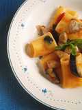 Paccheri con melanzane e pesce spada