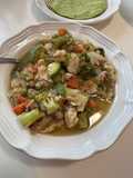 Sopa de Verduras con Pescado