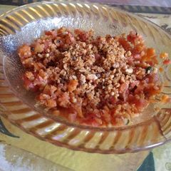 A picture of Koshambir carrot salad.