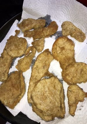 Una foto de Milanesas de jamón de cerdo con rebozado de arroz integral sin tacc