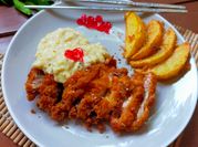Gambar chicken schnitzel saus