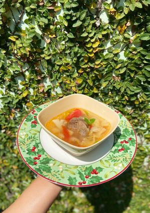Foto resep Sop daging jamur tiram