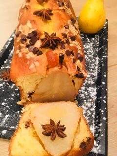 Une photo de Cake aux Poires et Pépites de Chocolat
