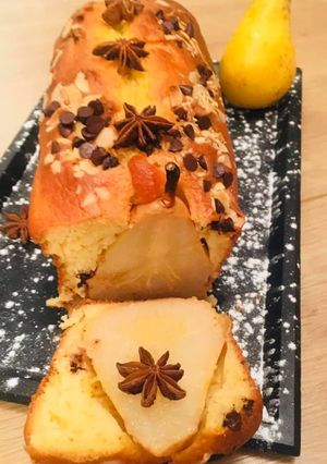 Une photo de Cake aux Poires et Pépites de Chocolat