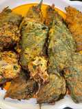 Lá mè cuộn thịt chiên giòn 깻잎전