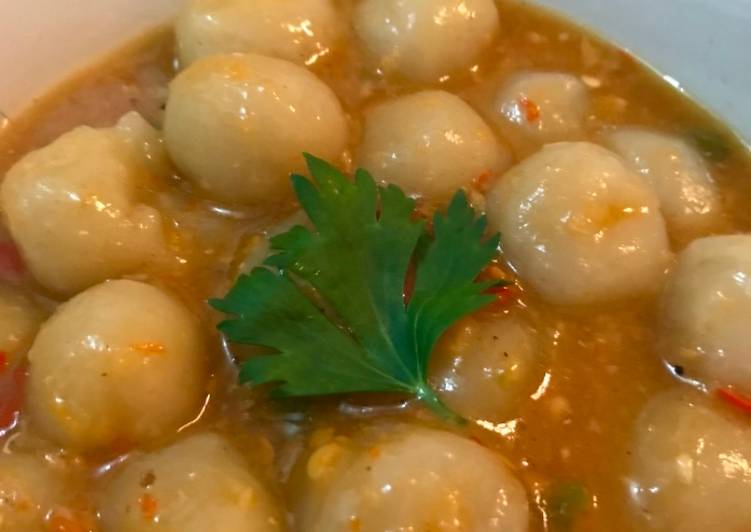 Resep: Baso aci siram kuah seblak Menu Enak