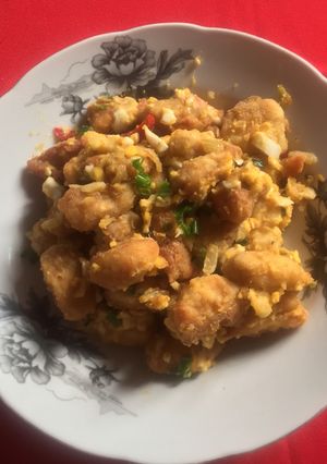Foto resep Salted egg Dori (Dori telur asin)
