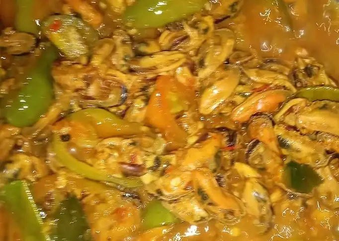 Tumis Kerang Cabe Ijo Pedas
