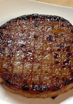 A picture of Daikon "Steak".