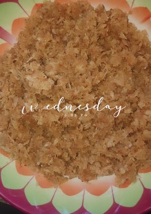 A picture of Kwakwumeti(coconut flakes).