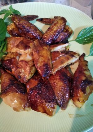 A picture of Sticky soy roast chicken.