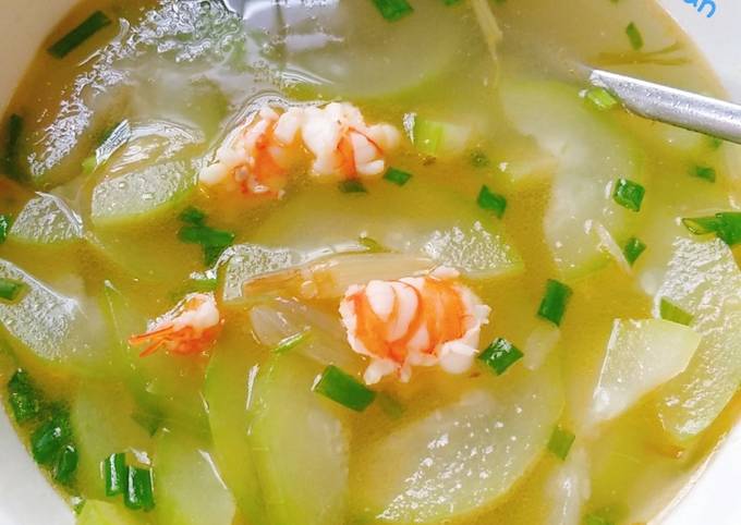 Cách Làm Món Canh bí xanh nấu tôm của Phan Bao Van - Cookpad