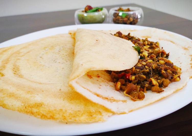 Protein rich masala dosa without potato