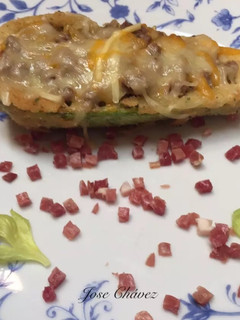 Una foto de Calabacines rellenos gratinados