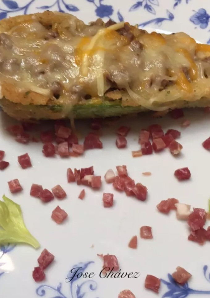Una foto de Calabacines rellenos gratinados