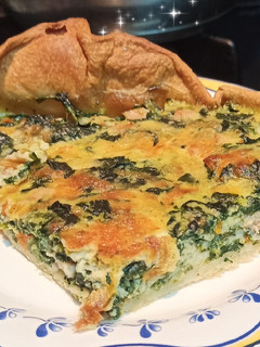 Una foto de Quiche de espinacas
