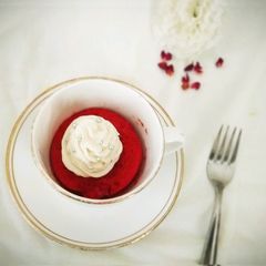 A picture of Red Velvet Mug Cake.