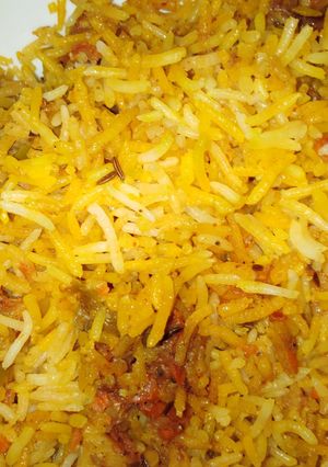 A picture of Sindhi biryani.