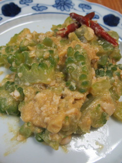 無油版鹹蛋苦瓜 的食譜成品照片