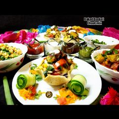 A picture of Baked Basket Chaat Mix.