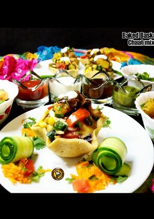 A picture of Baked Basket Chaat Mix.