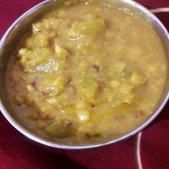 A picture of Lauki chana dal mix.