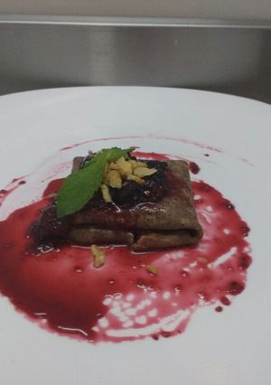 Una foto de Panqueques de chocolate