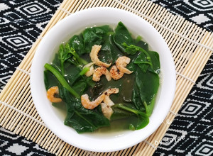 Hình của món Canh mồng tơi tôm khô.