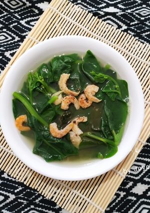 Hình của món Canh mồng tơi tôm khô.