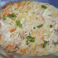 Suji and Wheat Macaroni Vegetables Recipe A picture of Suji and Wheat Macaroni Vegetables Recipe.