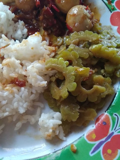 Foto resep Oseng pare dan sambal telur puyuh