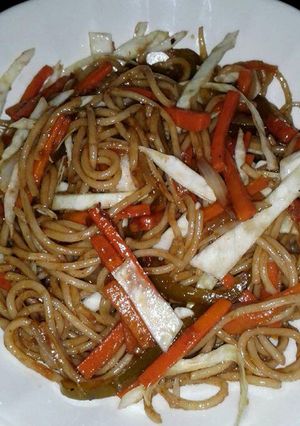 Una foto de Pasta china casera