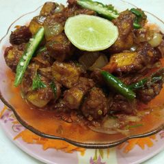 Chicken chilli A picture of Chicken chilli.