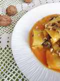 Paccheri zucca, radicchio e noci