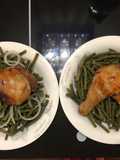 Pollo con habichuelas